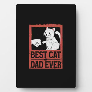 Der beste Vater der Katze je Katze Daddy Purr Love Fotoplatte