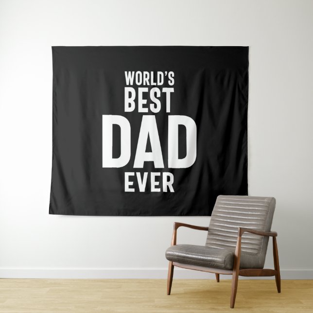 Der beste Vater der Mens World je Wandteppich (Beispiel (Horizontal))