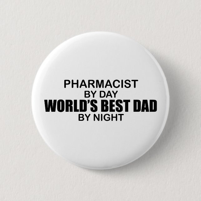 Der beste Vater der Welt - Apotheker Button (Vorderseite)