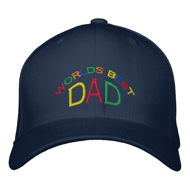 Der beste Vater der Welt Bestickte Kappe (Vorderseite)