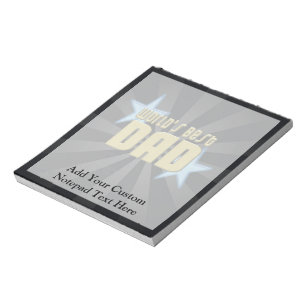 Der beste Vater der Welt, blaue Sterne Notizblock