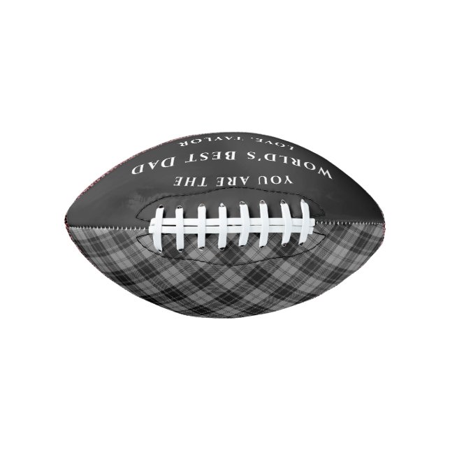 Der beste Vater der Welt Douglas Gray Tartan Karie Football (Vorderseite)