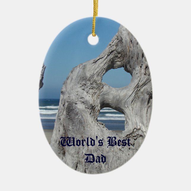 Der beste Vater der Welt! Geschenke Ornamente Blue (Vorne)