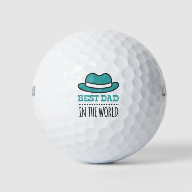 Der beste Vater der Welt Golfball (Vorderseite)
