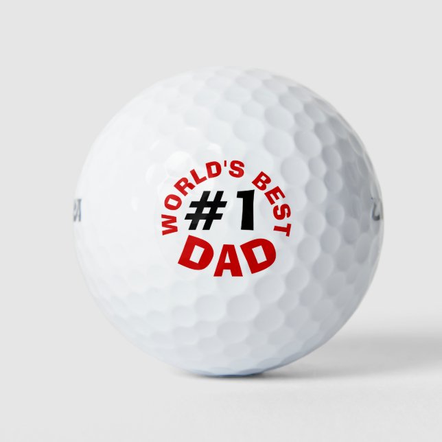 Der beste Vater der Welt Golfball (Vorderseite)