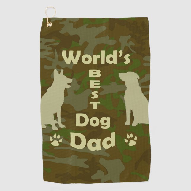 Der beste Vater der Welt Golfhandtuch (Vorderseite)