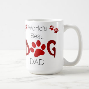 Der beste Vater der Welt - Hund Lover - Paw Prints Kaffeetasse