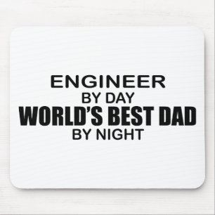 Der beste Vater der Welt - Ingenieur Mousepad