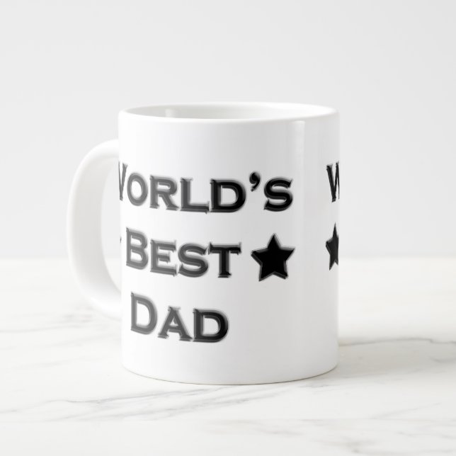Der beste Vater der Welt Jumbo-Tasse (Vorderseite Links)