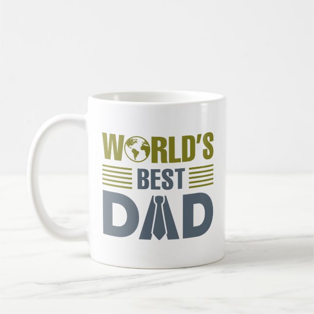 Der beste Vater der Welt Kaffeetasse (Links)