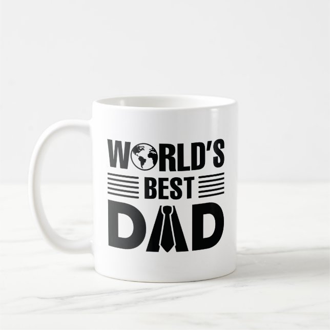 Der beste Vater der Welt Kaffeetasse (Links)