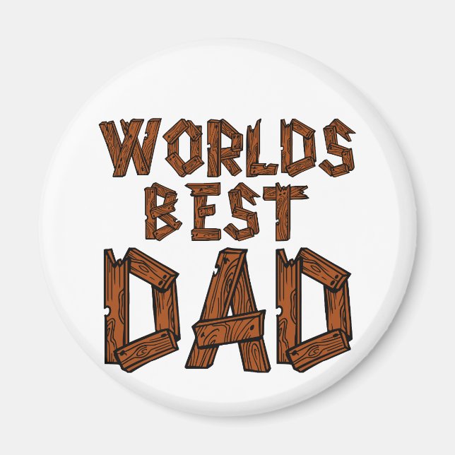 Der beste Vater der Welt Magnet (Vorne)
