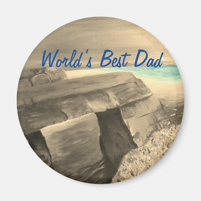 Der beste Vater der Welt Magnet (Vorne)