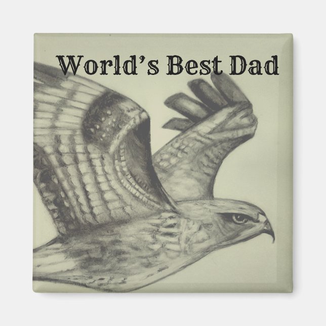 Der beste Vater der Welt Magnet (Vorne)