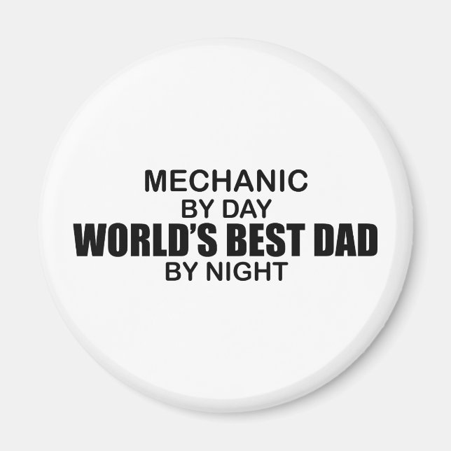 Der beste Vater der Welt - Mechanik Magnet (Vorne)
