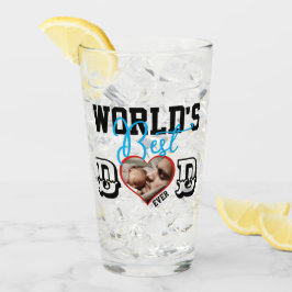 Der beste Vater der Welt mit Foto-Glas Glas