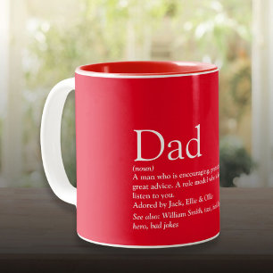 Der beste Vater der Welt Papa Vater Definition Spa Zweifarbige Tasse
