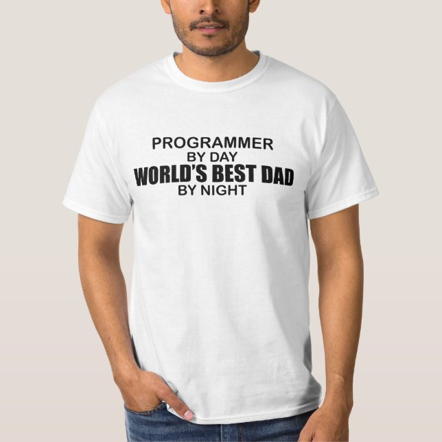 Der beste Vater der Welt - Programmierer T-Shirt (Vorderseite)