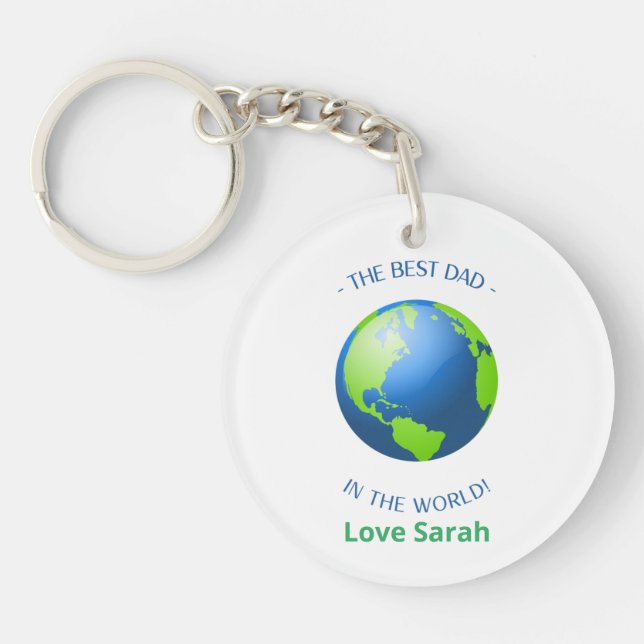 Der beste Vater der Welt Schlüsselanhänger (Vorderseite)