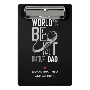 Der beste Vater der Welt Schwarzer und weißer Va Mini Klemmbrett