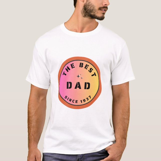 Der beste Vater der Welt seit 1937 T-Shirt (Vorderseite)