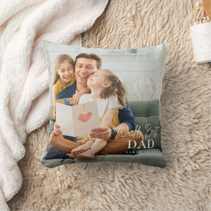 Der beste Vater der Welt seit 20XX Foto Kissen