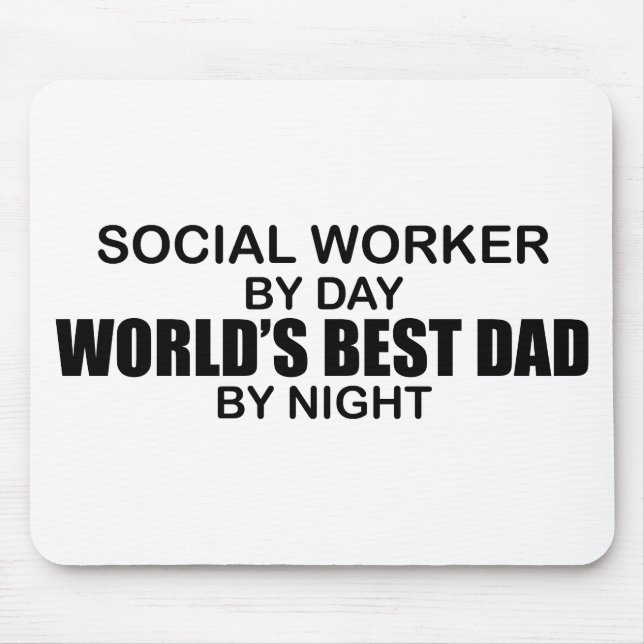 Der beste Vater der Welt - Sozialarbeiter Mousepad (Vorne)
