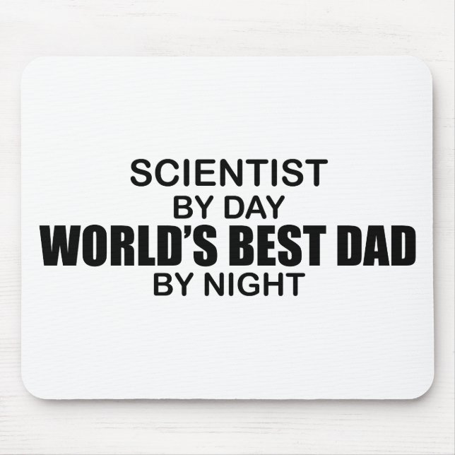 Der beste Vater der Welt - Wissenschaftler Mousepad (Vorne)
