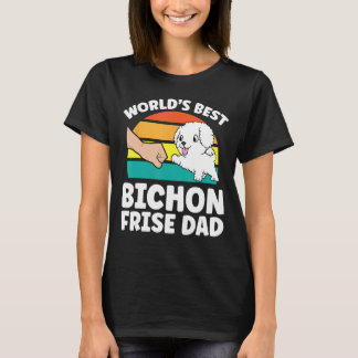 Der beste Vater der Welt zum Bichon Frise überhaup T-Shirt