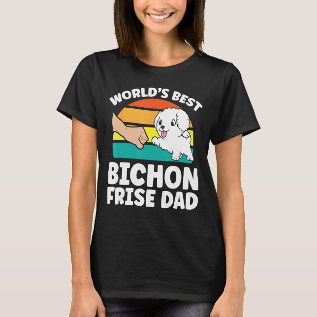 Der beste Vater der Welt zum Bichon Frise überhaup T-Shirt (Vorderseite)