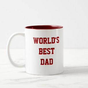 Der beste Vater der Welt Zweifarbige Tasse