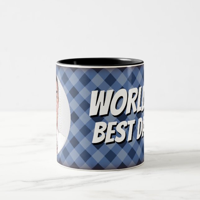 Der beste Vater der Welt Zweifarbige Tasse (Mittel)