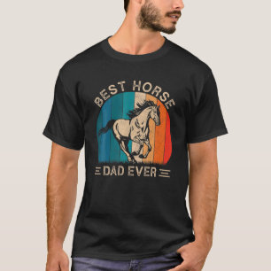 Der beste Vater des Pferdes je Retro-Pferd Grafik T-Shirt