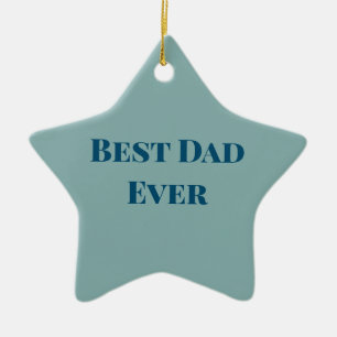 Der beste Vater des Vaters, der blauer glücklich i Keramik Ornament