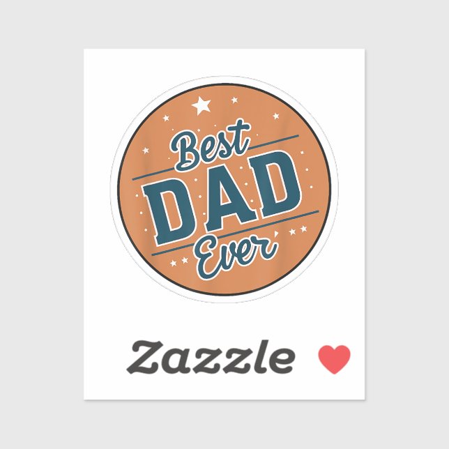 Der beste Vater des Vaters in der Welt Aufkleber (Blatt)