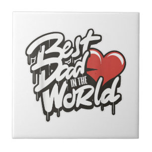 Der beste Vater des Vaters in der Welt Fliese