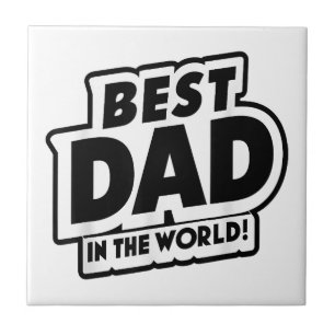 Der beste Vater des Vaters in der Welt Fliese