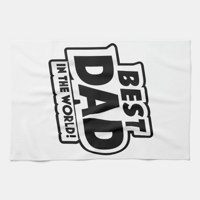 Der beste Vater des Vaters in der Welt Geschirrtuch (Horizontal)