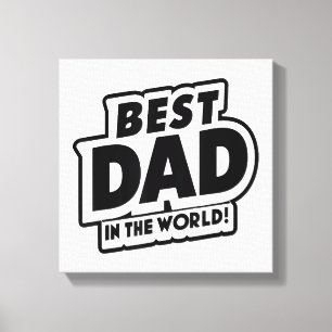 Der beste Vater des Vaters in der Welt Leinwanddruck
