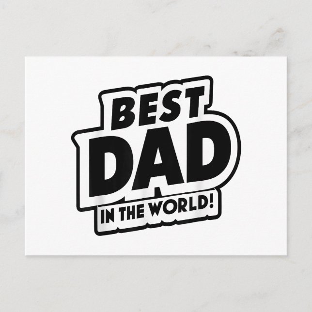 Der beste Vater des Vaters in der Welt Postkarte (Vorderseite)