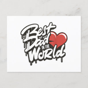 Der beste Vater des Vaters in der Welt Postkarte