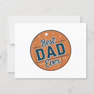 Der beste Vater des Vaters in der Welt RSVP Karte