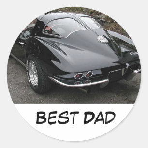 Der beste Vater des Vaters Runder Aufkleber