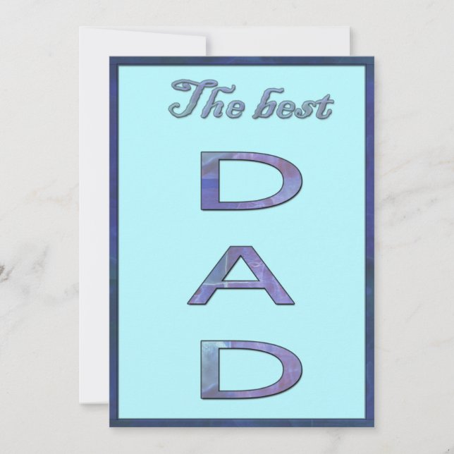 Der beste Vater Feiertagskarte (Vorderseite)
