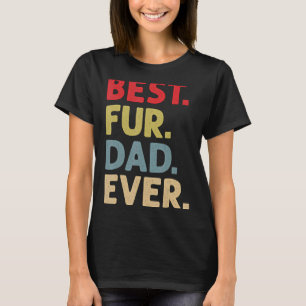 Der beste Vater für Männer Katze Papa oder Hundebü T-Shirt