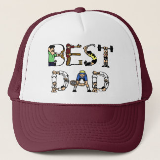 Der beste Vater für Sportfans Truckerkappe