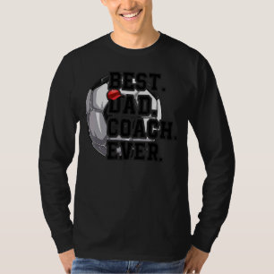 Der beste Vater Fußball-Coach je Vatertag Fußball- T-Shirt