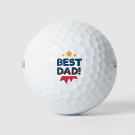 Der beste Vater Glücklicher Vater Tag | Golfplätze Golfball