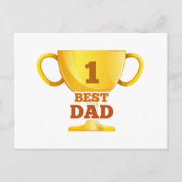 Der beste Vater Glücklicher Vater Tag | Postkarte