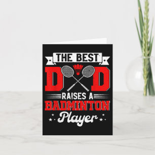 Der beste Vater hebt Badminton Player Vathers Day  Karte